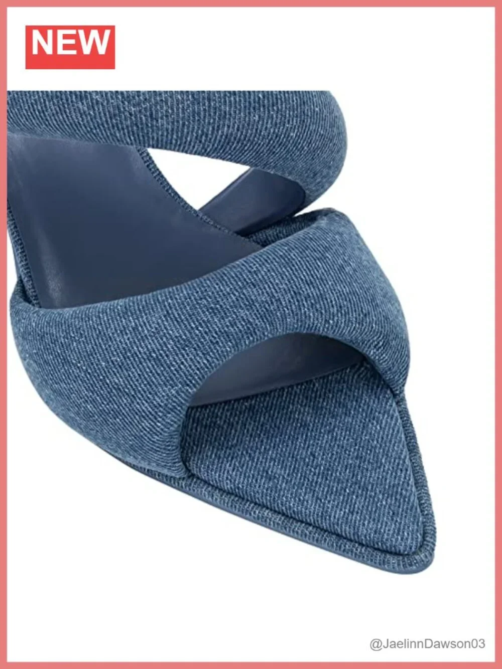 JW PEI Sara Vegan Leather Mule Heel Sandals Women's Slip On Mid Heel